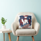 アメリカン・フットボールの愛国心が強い枕 クッション (椅子)