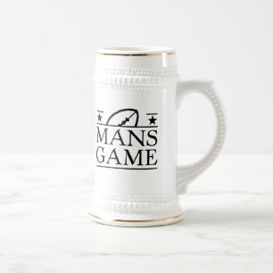 アメリカン・フットボールはゲームのマグに人を配置します ビールジョッキ