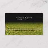 アメリカン・フットボールコーチまたはプレーヤーの名刺 名刺 (裏面)