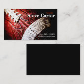 アメリカン・フットボールコーチまたはプレーヤーカードクラブスポーツ 名刺 (正面/裏面)