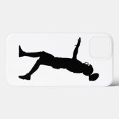 アメリカン・フットボールプレーヤー Case-Mate iPhoneケース (裏面 (横))