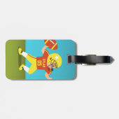 アメリカン·フットボール·ボーイ·キッパーソナライズされたズ ラゲッジタグ (裏面横)