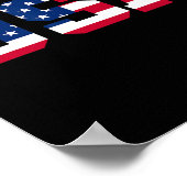 アメリカン フラッグ メンズ レディース キッズ 7月 ポスター (角)