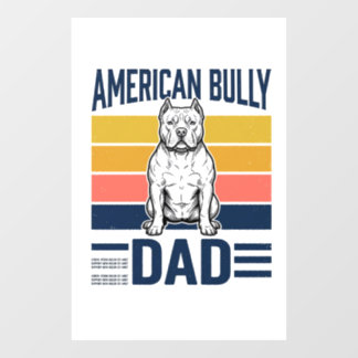 アメリカン・ブリーのパパ 古着風 ドッグ・ラバーTシャツ デザイン_ ウィンドウサイン
