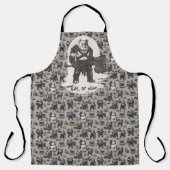 アメリカン・ブルドッグの角闘士犬の冒険Tシャツ エプロン (正面)