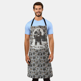 アメリカン・ブルドッグの角闘士犬の冒険Tシャツ エプロン
