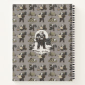 アメリカン・ブルドッグの角闘士犬の冒険Tシャツ ノートブック (裏面)
