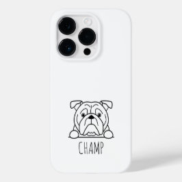 アメリカン・ブルドッグの顔出しカスタムネームスマホケース Case-Mate iPhone 14 PROケース