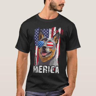 アメリカン・ブルー・ヒーラー 7月4日 Tシャツ