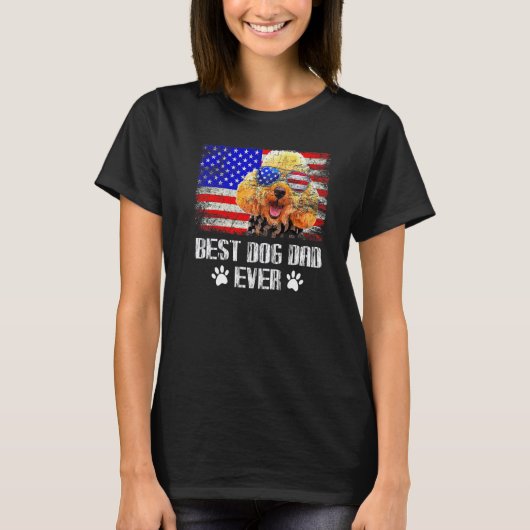 アメリカン・プードルの最高の犬の父さん Tシャツ (正面)