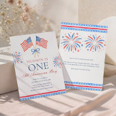 アメリカン・ボーイの独立記念日 誕生日おめでとう 招待状