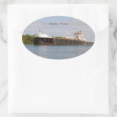 アメリカン・マリナー・ステッカー 楕円形シール (バッグ)