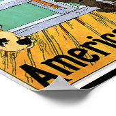 アメリカン・ライン・ニューヨークからサウサンプトンへのポスター ポスター (角)