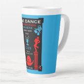 アメリカン・ライン・踊り競技会 カフェラテマグ (右アングル)