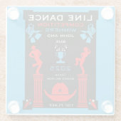 アメリカン・ライン・踊り競技会 ガラスコースター (裏面)