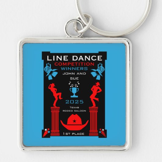 アメリカン・ライン・踊り競技会 キーホルダー (正面)