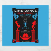 アメリカン・ライン・踊り競技会 スパークリングワインラベル (シングルラベル)