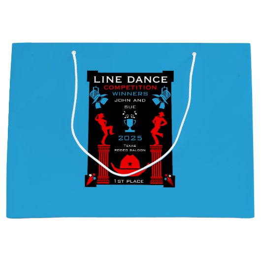 アメリカン・ライン・踊り競技会 ラージペーパーバッグ (正面)