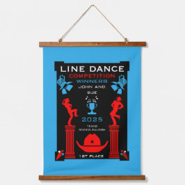 アメリカン・ライン・踊り競技会 吊り下げ型タペストリー