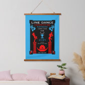 アメリカン・ライン・踊り競技会 吊り下げ型タペストリー (寝室)