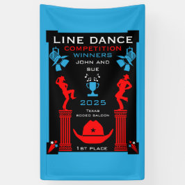 アメリカン・ライン・踊り競技会 横断幕