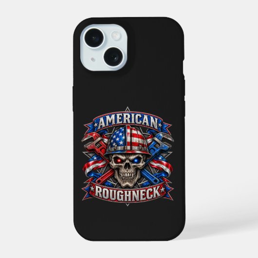 アメリカン・ラフネック iPhone 15ケース (裏面)