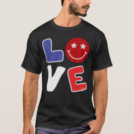 アメリカン・ラブおもしろい7月4日 Tシャツ