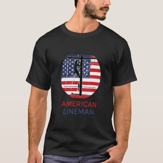 アメリカン・リネマン電気技師 Tシャツ (正面)
