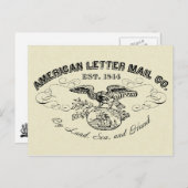 アメリカン・レター・メール会社はがき ポストカード (正面/裏面)