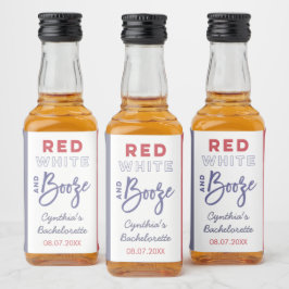 アメリカン レッド・ホワイト・アンド・ブーズ 独身最後のパーティー プレゼント リキュールボトルラベル