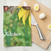 アメリカン・レディ・バタフライ – ヴァネッサ・バージニエンシス キッチンタオル (四つ折り)