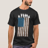 アメリカン・レトロ・フラグ・ソルジャーズ Tシャツ (正面)