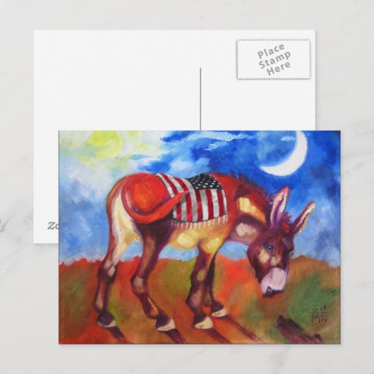 アメリカン・ロバ ポストカード (正面/裏面)