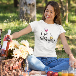 アメリカン ワイン ユーモア フレーズ 赤白 Tシャツ
