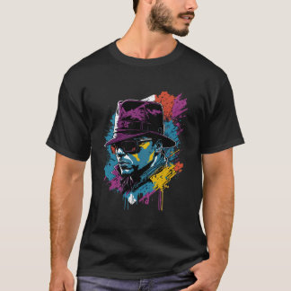 アメリカン・ヴィンテージ・マフィアの落書きギャングストリートアート Tシャツ