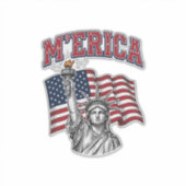 アメリカン ヴィンテージ リバティ 愛国 シール (正面)