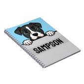 アメリカン(犬)スタッフォードテリアカスタムーアンスタッフ ノートブック (右側)