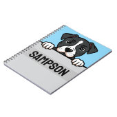 アメリカン(犬)スタッフォードテリアカスタムーアンスタッフ ノートブック (左側)