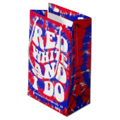 アメリカン 赤白アイドゥー 4thオブジュライ ブライズテイルパーティー スモールペーパーバッグ (裏面アングル)