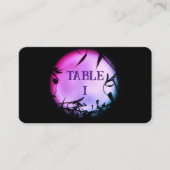 アメリカン， 89 mm x 51 mmフラット座席表 プレイスカード (正面)