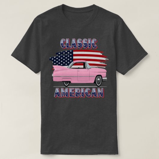 アメリカヴィンテージすごい車 Tシャツ (デザイン正面)