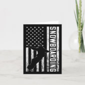 アメリカヴィンテージアメリカ国旗スノーボードスノーボードスノー カード (正面)