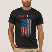 アメリカヴィンテージ国旗(AMER.I.CAN) Tシャツ (正面)