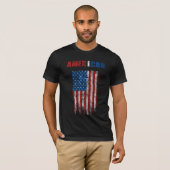 アメリカヴィンテージ国旗(AMER.I.CAN) Tシャツ (正面フル)