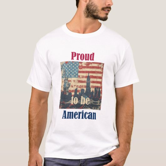 アメリカヴィンテージ愛国的デザイン Tシャツ (正面)