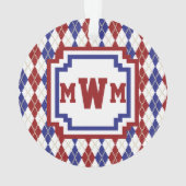 アメリカーナアーガイルアクリルオーナメント オーナメント (裏面)