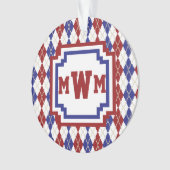 アメリカーナアーガイルアクリルオーナメント オーナメント (正面)