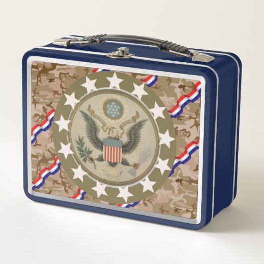 アメリカーナイーグルスターストリーマー メタルランチボックス (正面)