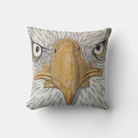 アメリカーナイーグル顔枕 クッション (正面)