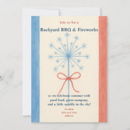 アメリカーナウォーターカラーBBQ招待 招待状